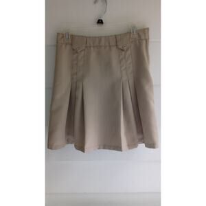 French Toast Girls Adjustable Waist Front Tab Pleated Skirt Size 14